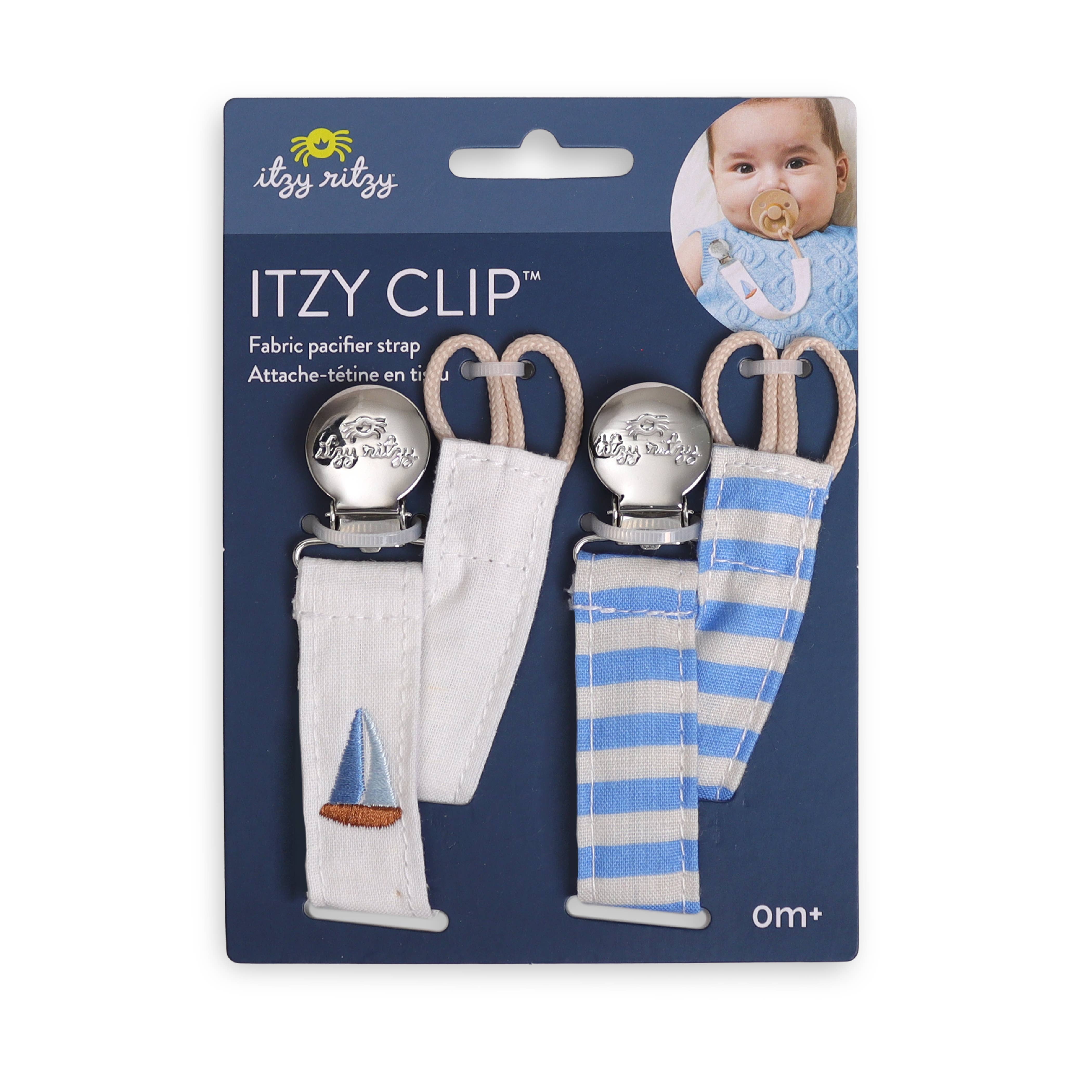 Itzy Clip™ - Fabric Pacifier Strap - Nautical