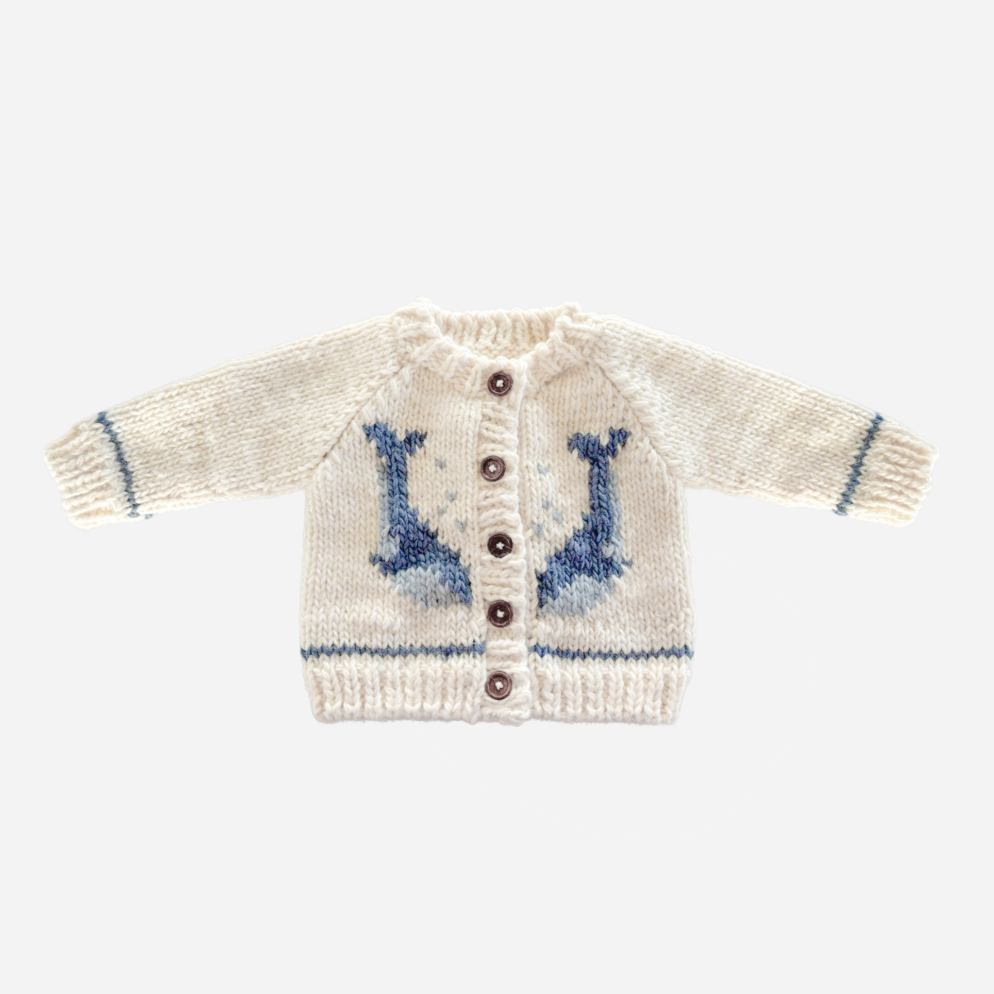 Whale Cardigan Sweater
