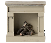 Fireplace, Mouse - Off White | Maileg