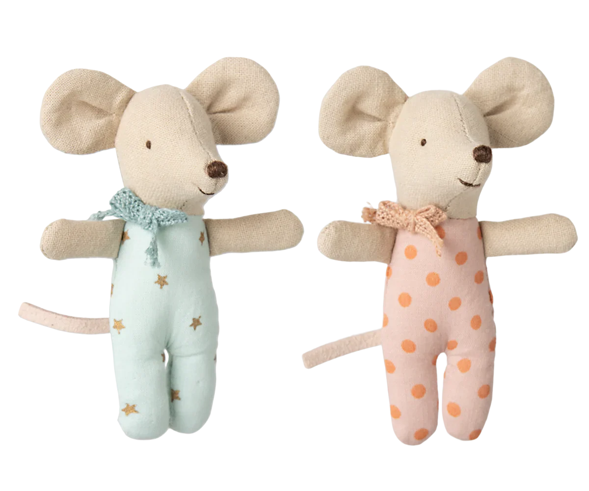 Twins, Baby Mice in Matchbox | Maileg