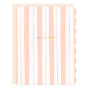 Baby Stripes Pink Greeting Card
