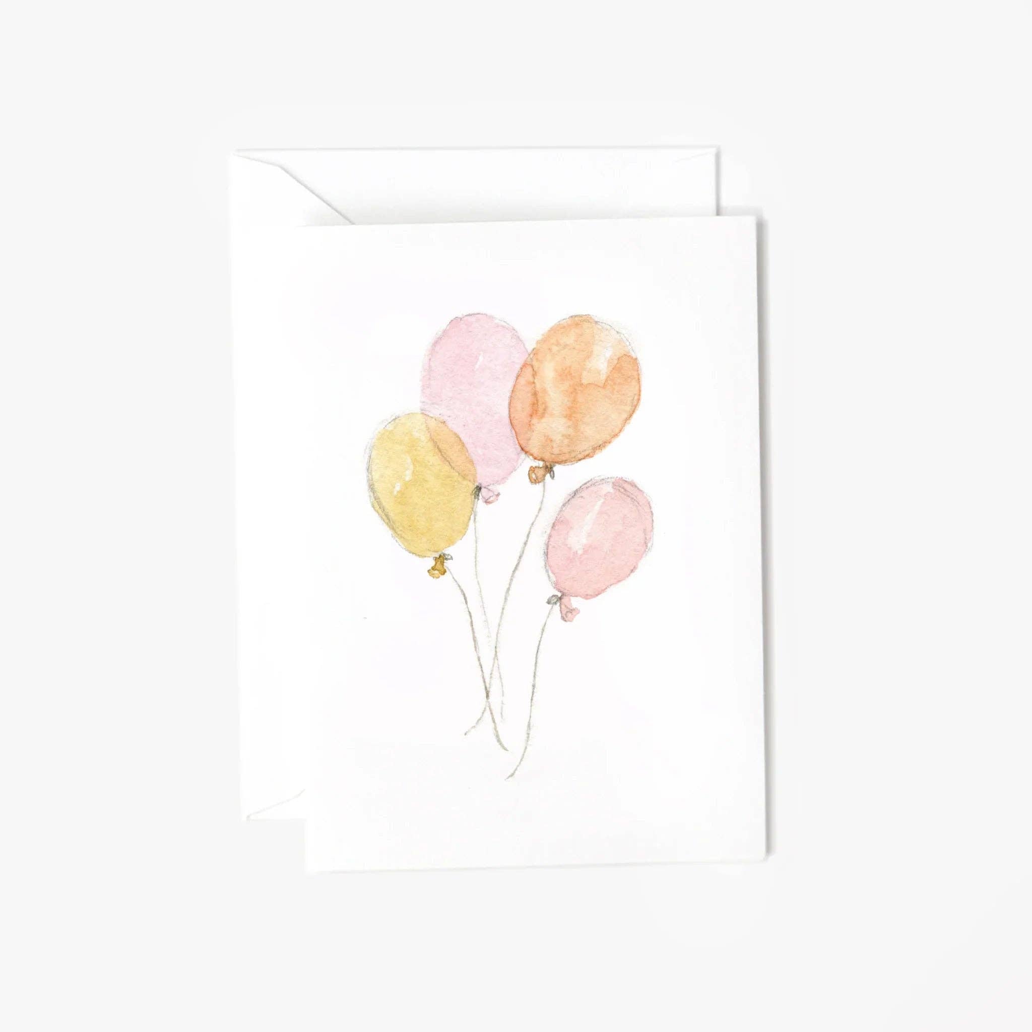 Pink Balloons Mini Enclosure Card