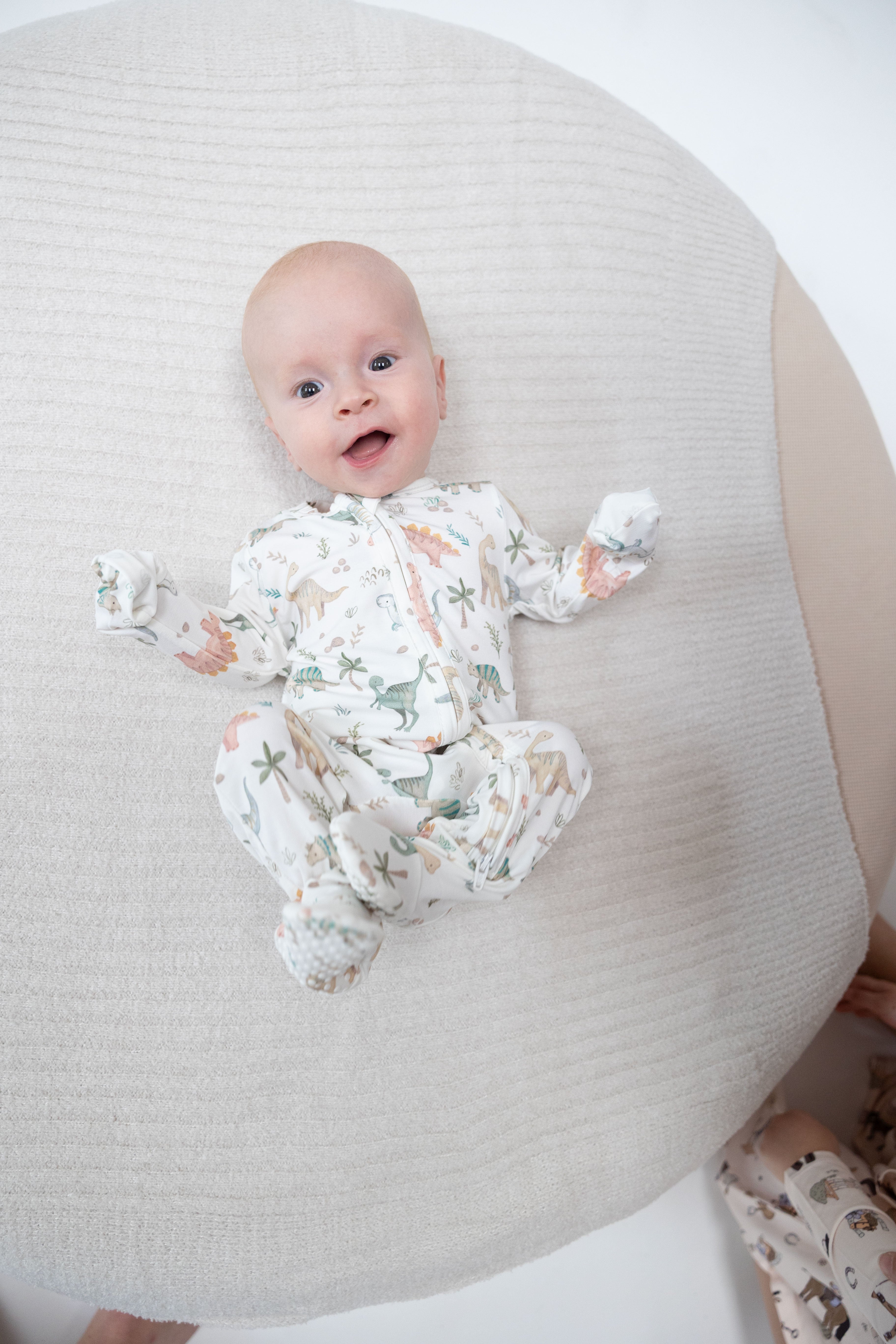 Sweet Baby Dinos - 2 Way Zipper Footie