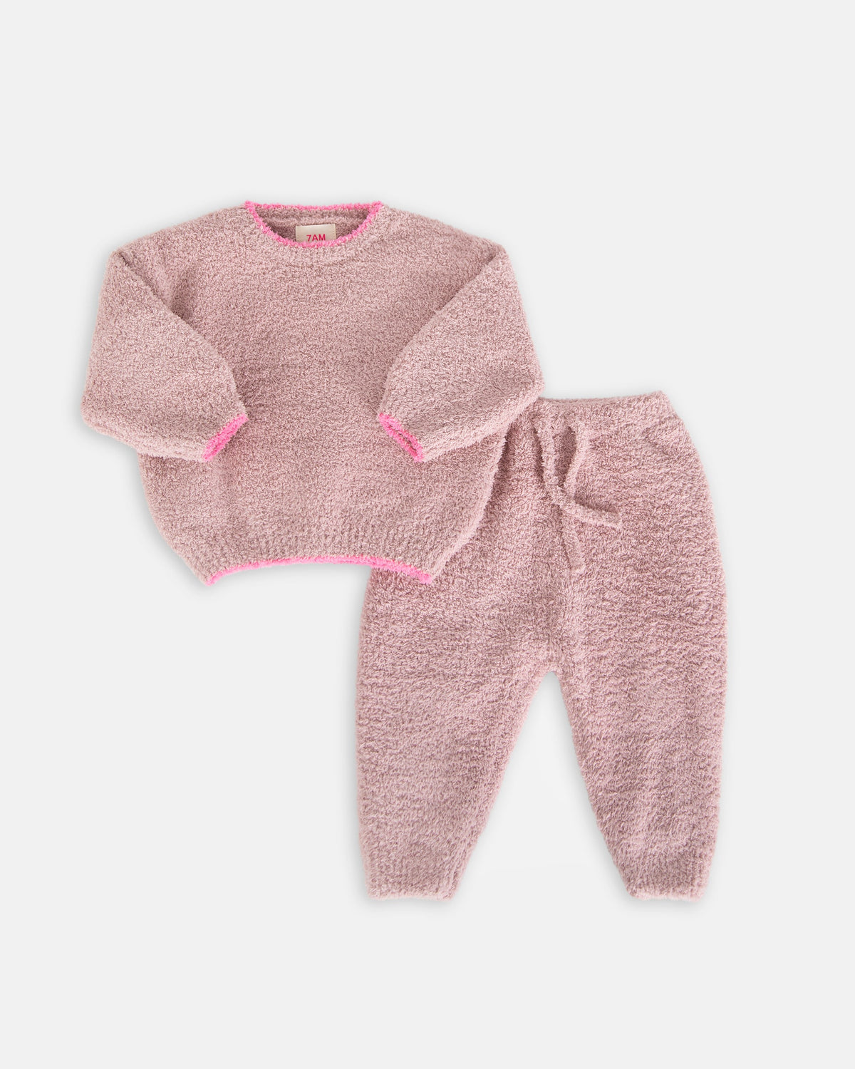 Fuzzy Boxy Sweater - Ash Rose