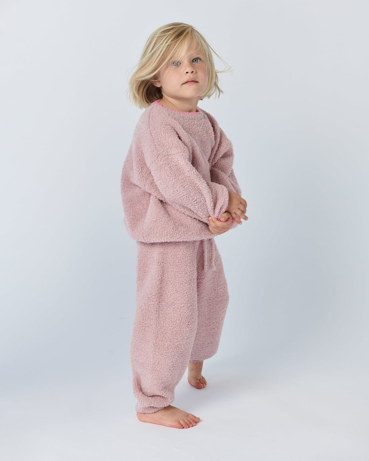 Fuzzy Boxy Sweater - Ash Rose