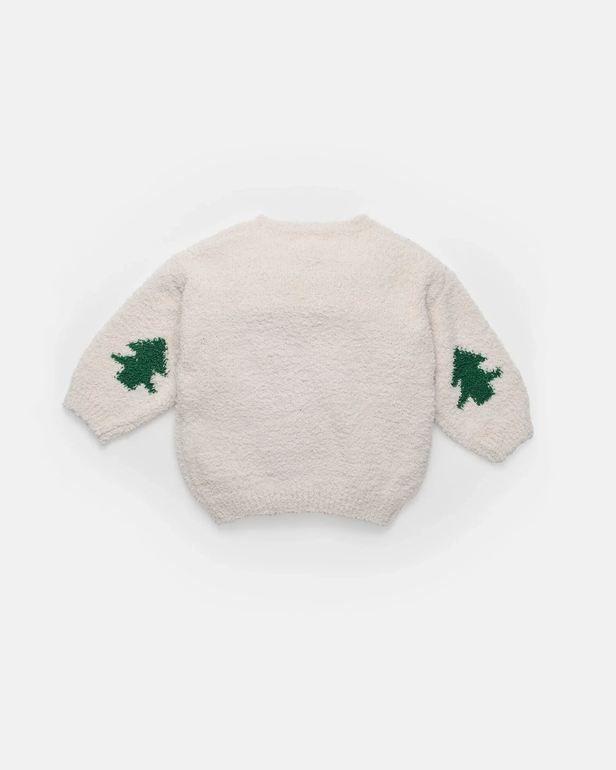 Fuzzy Holiday Boxy Sweater - Ecru Ivy