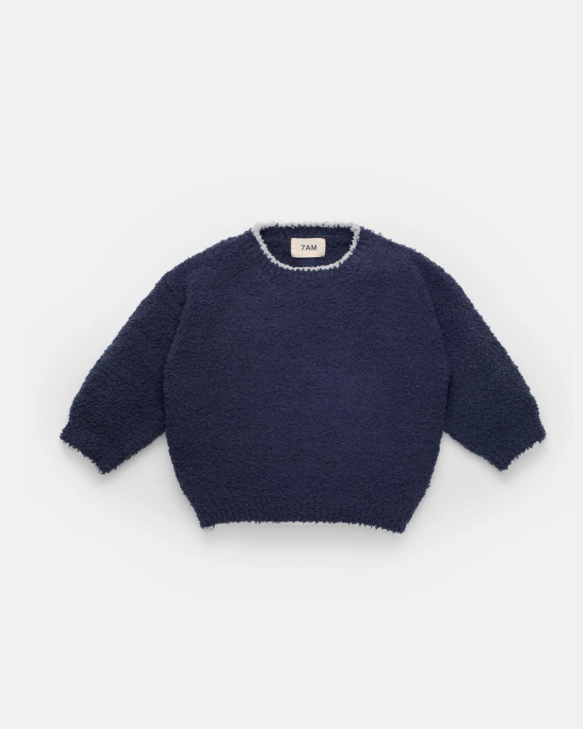 Fuzzy Boxy Sweater - Navy