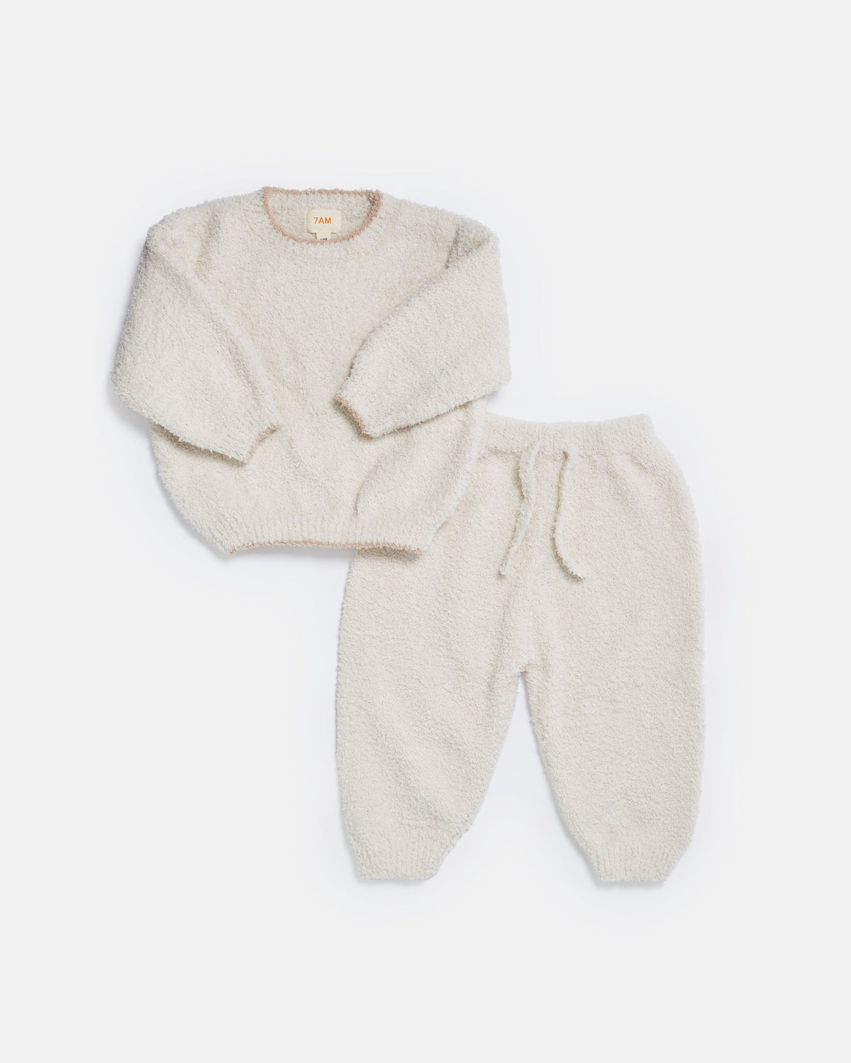 Fuzzy Lounge Pants - Ecru