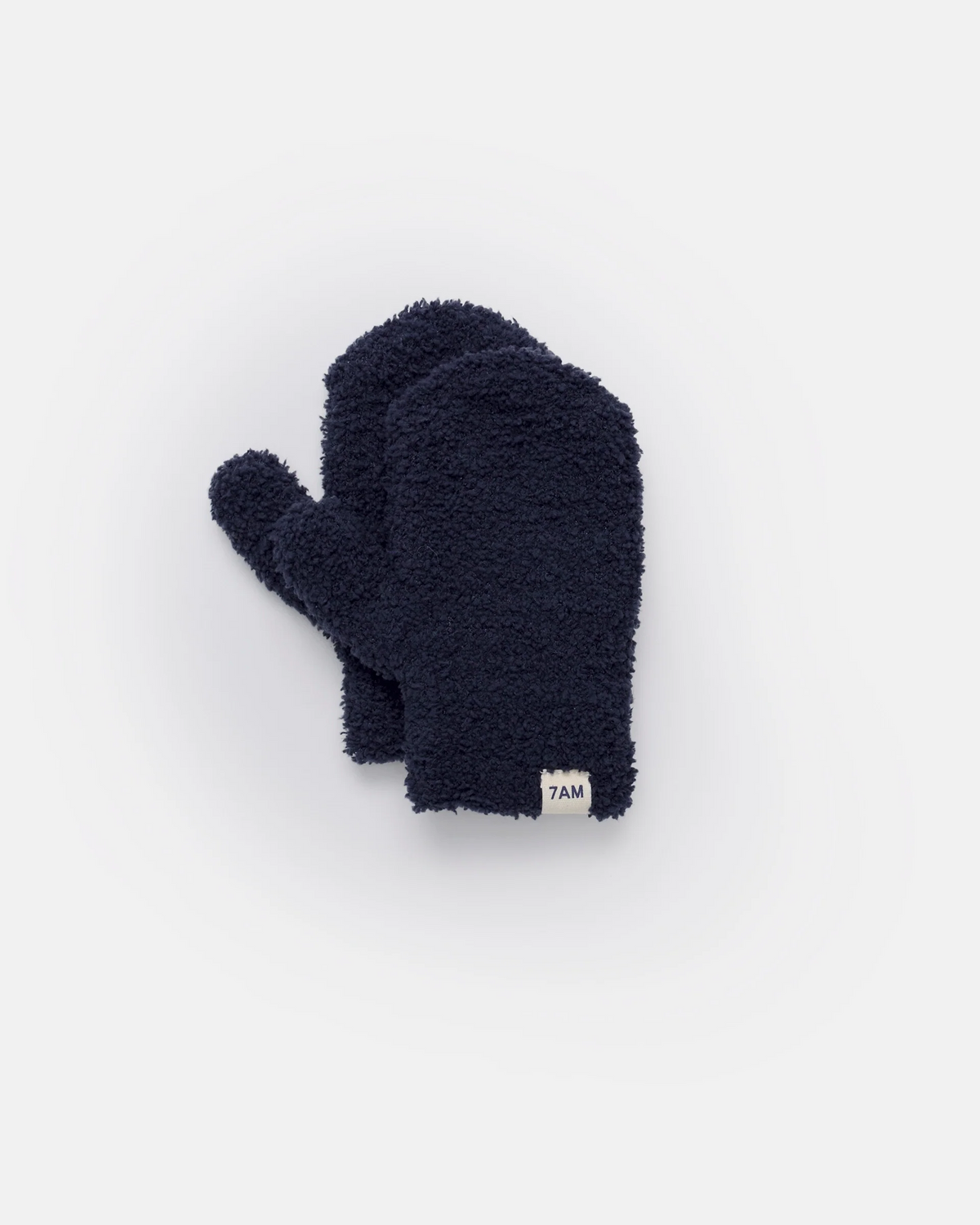 Fuzzy Mittens - Navy