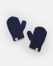 Fuzzy Mittens - Navy