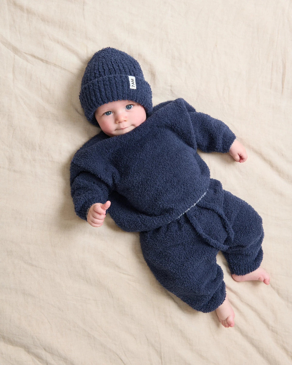 Fuzzy Boxy Sweater - Navy