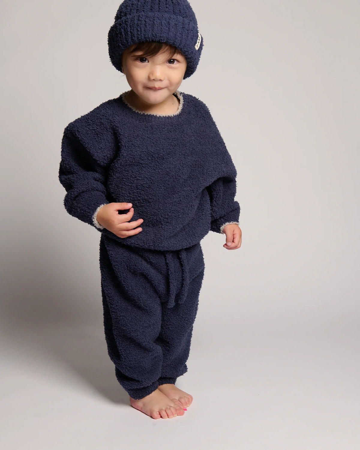 Fuzzy Boxy Sweater - Navy