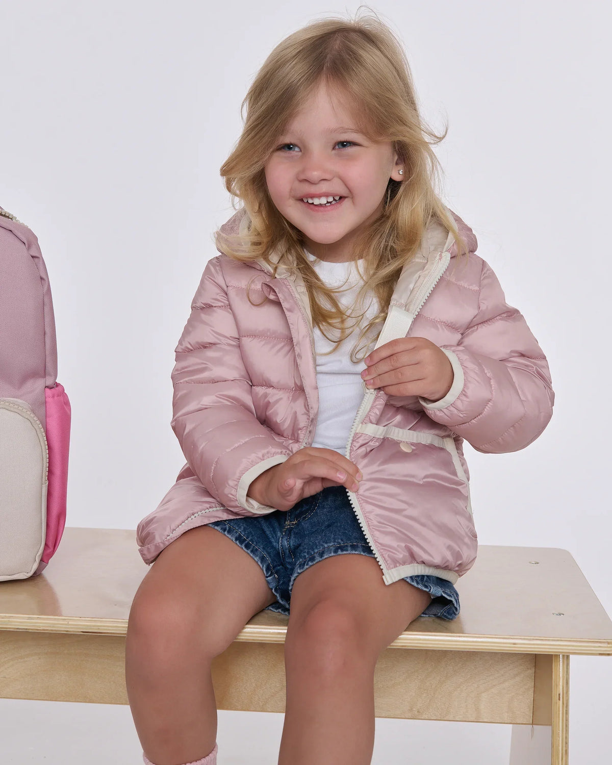 Compact Roll Me Puffer - Ash Rose