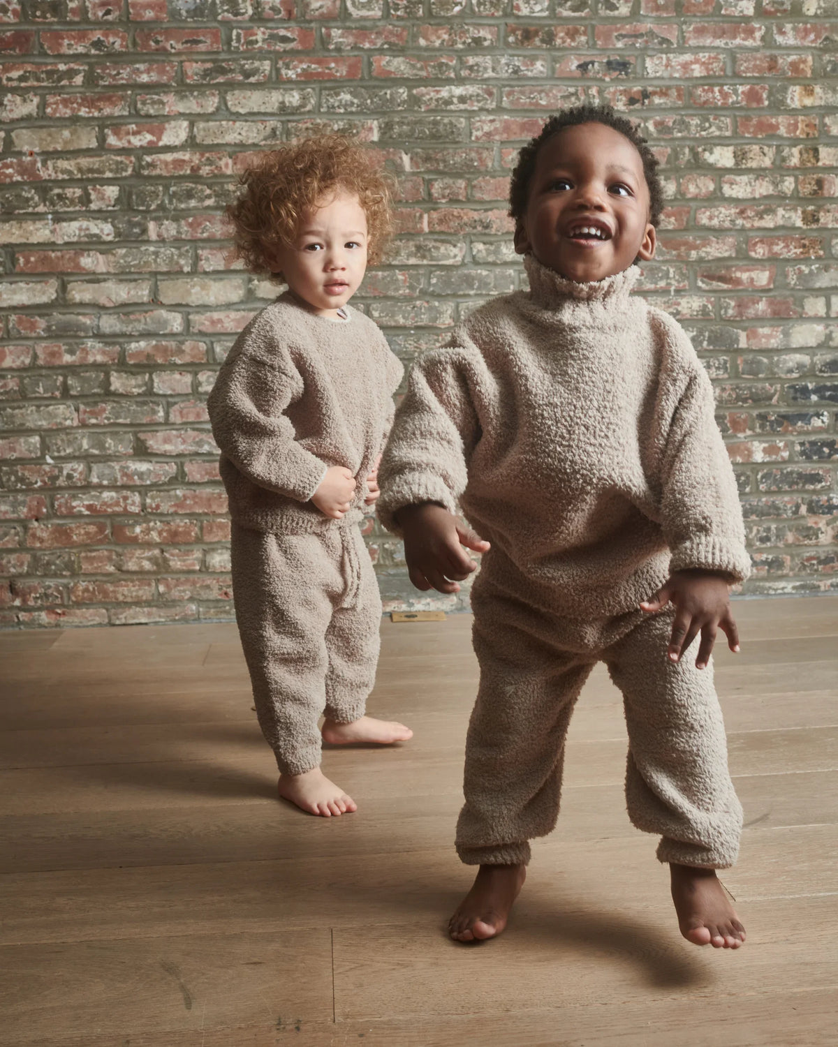 Fuzzy Lounge Pants - Taupe
