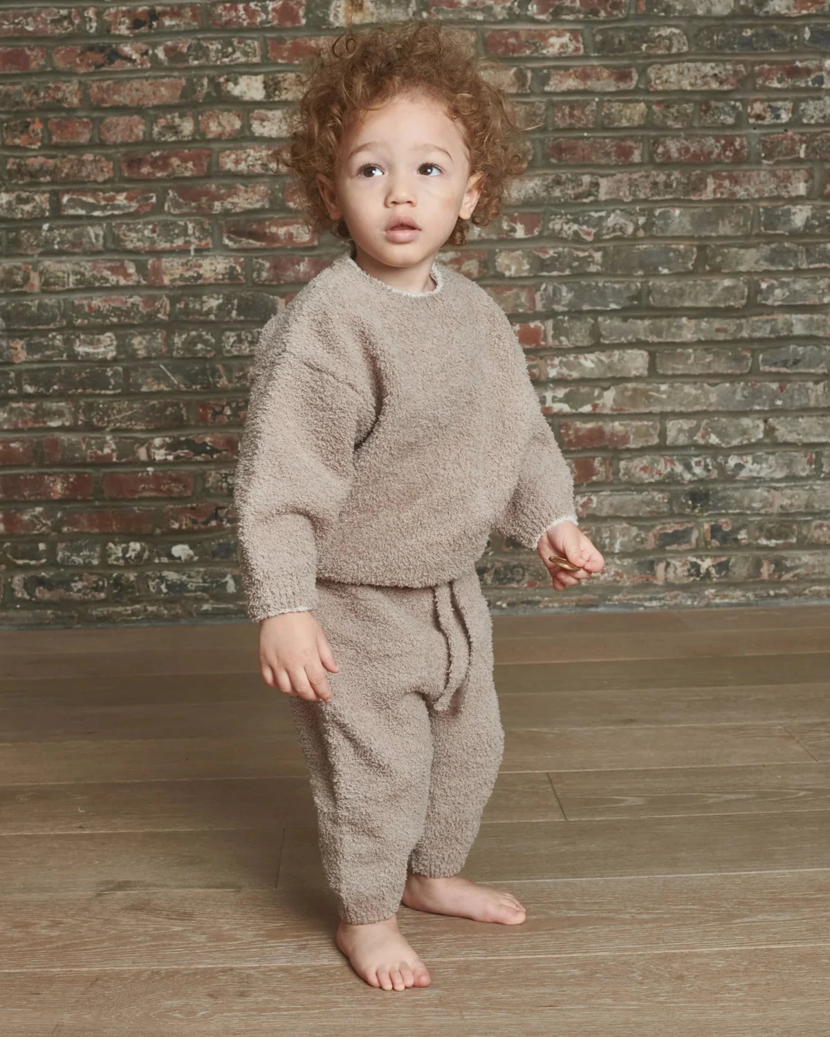 Fuzzy Boxy Sweater - Taupe