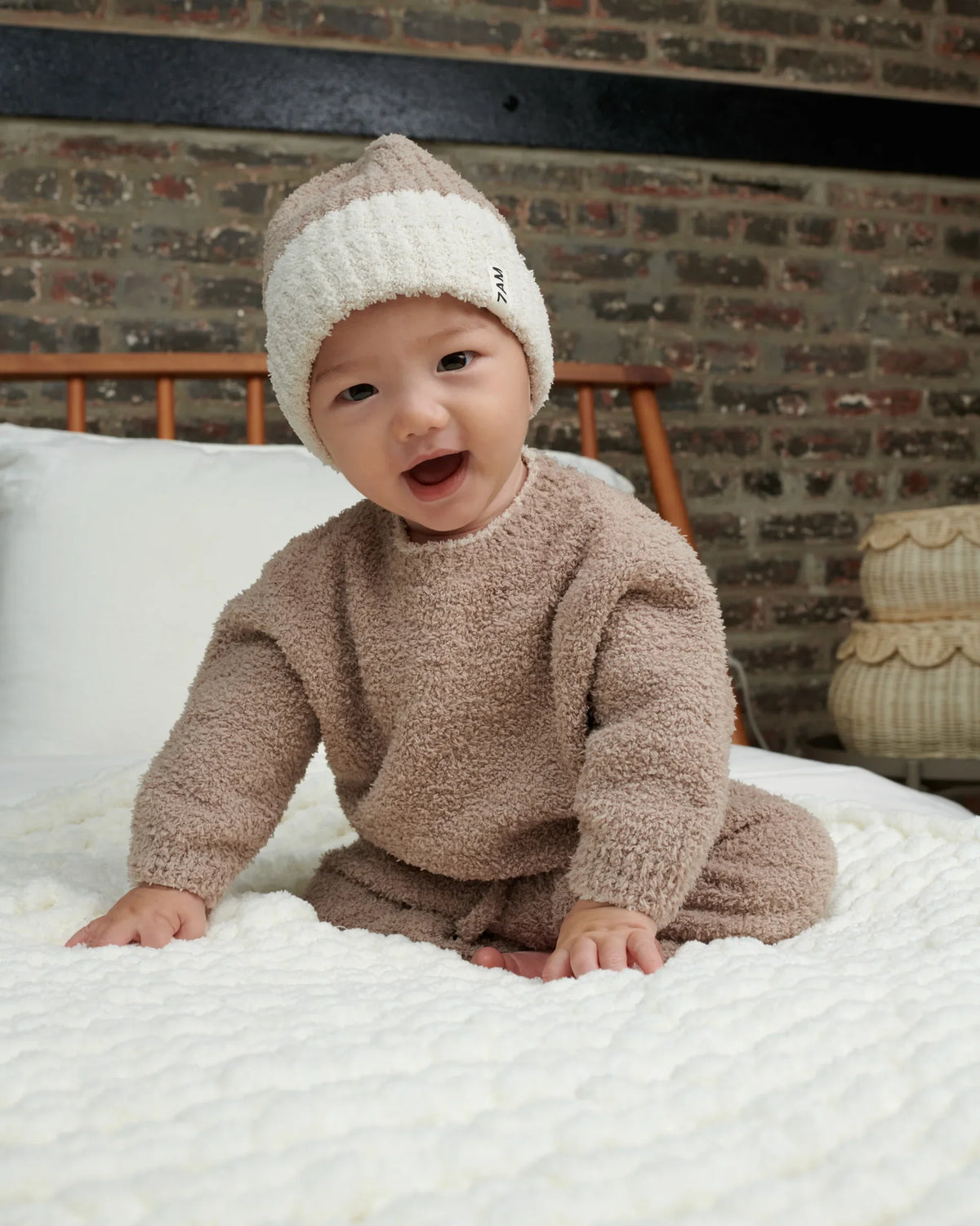 Fuzzy Boxy Sweater - Taupe