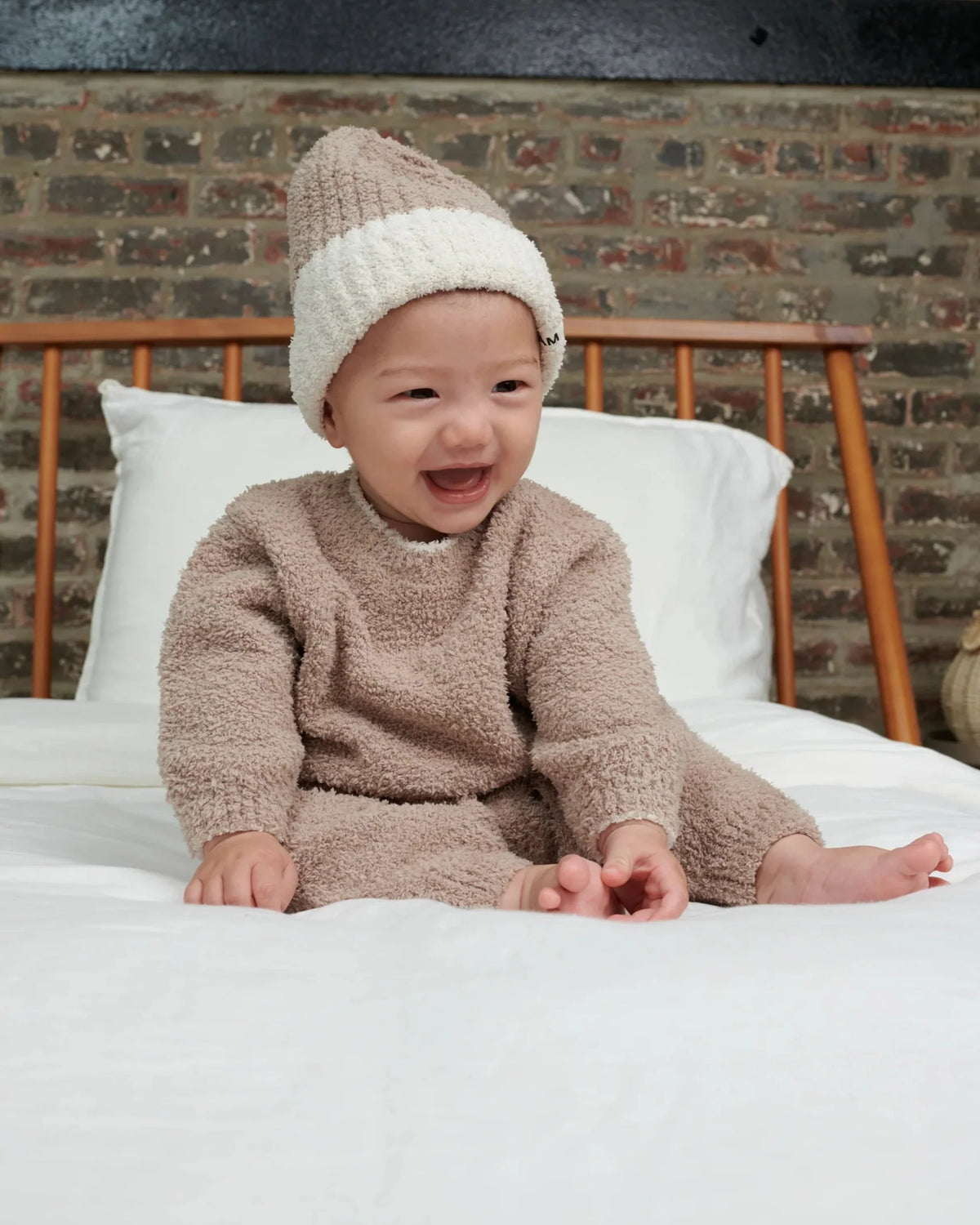 Fuzzy Lounge Pants - Taupe