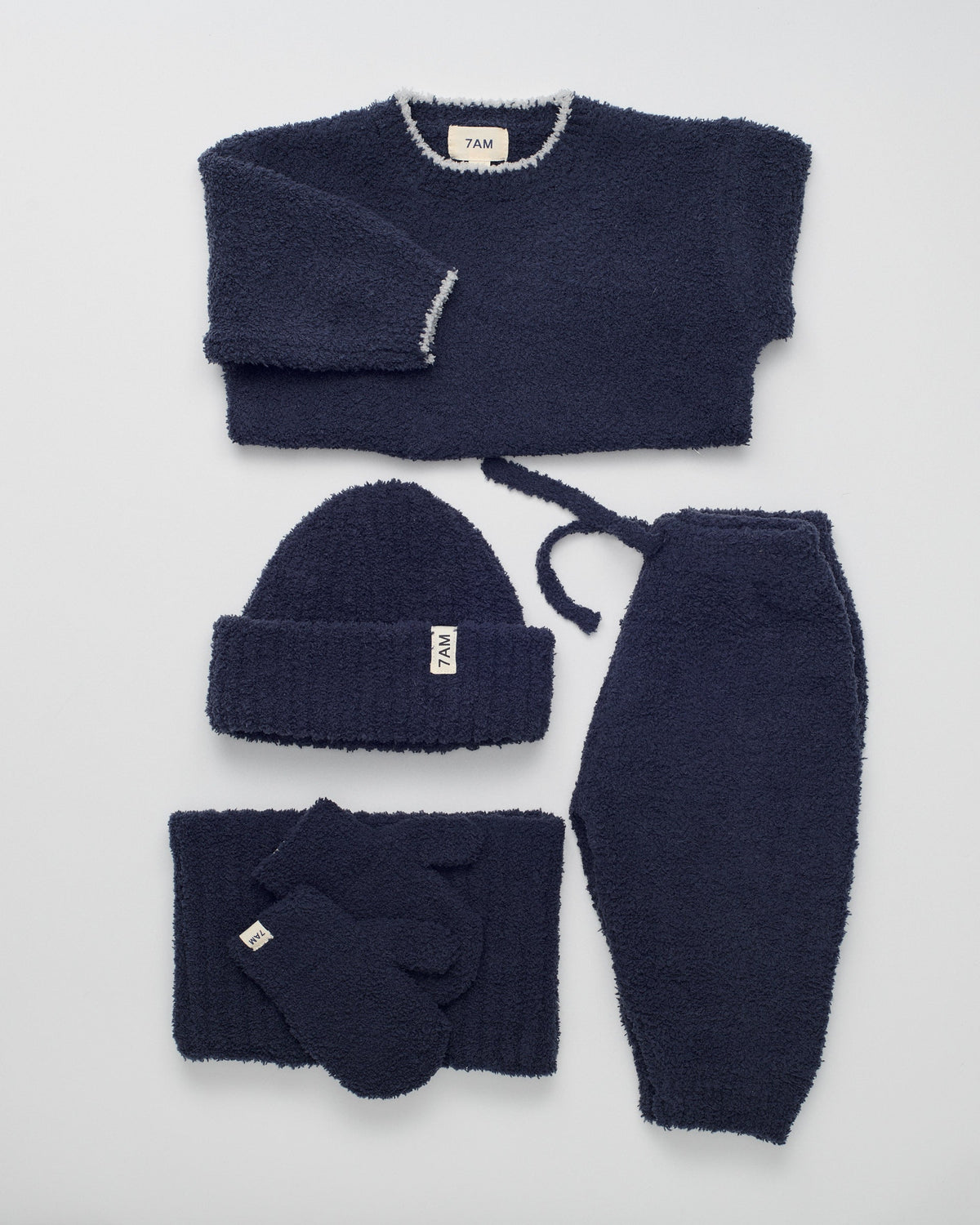 Fuzzy Boxy Sweater - Navy