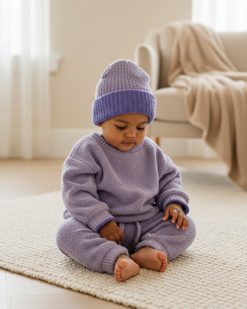 Fuzzy Boxy Sweater - Taro