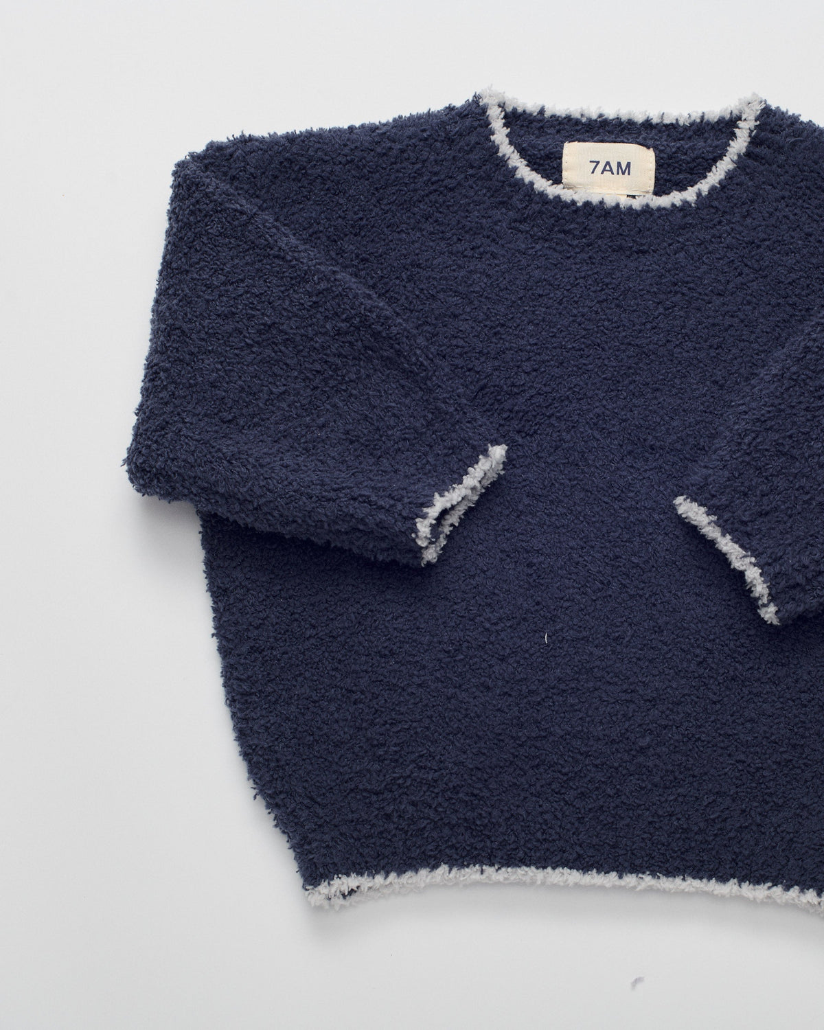 Fuzzy Boxy Sweater - Navy
