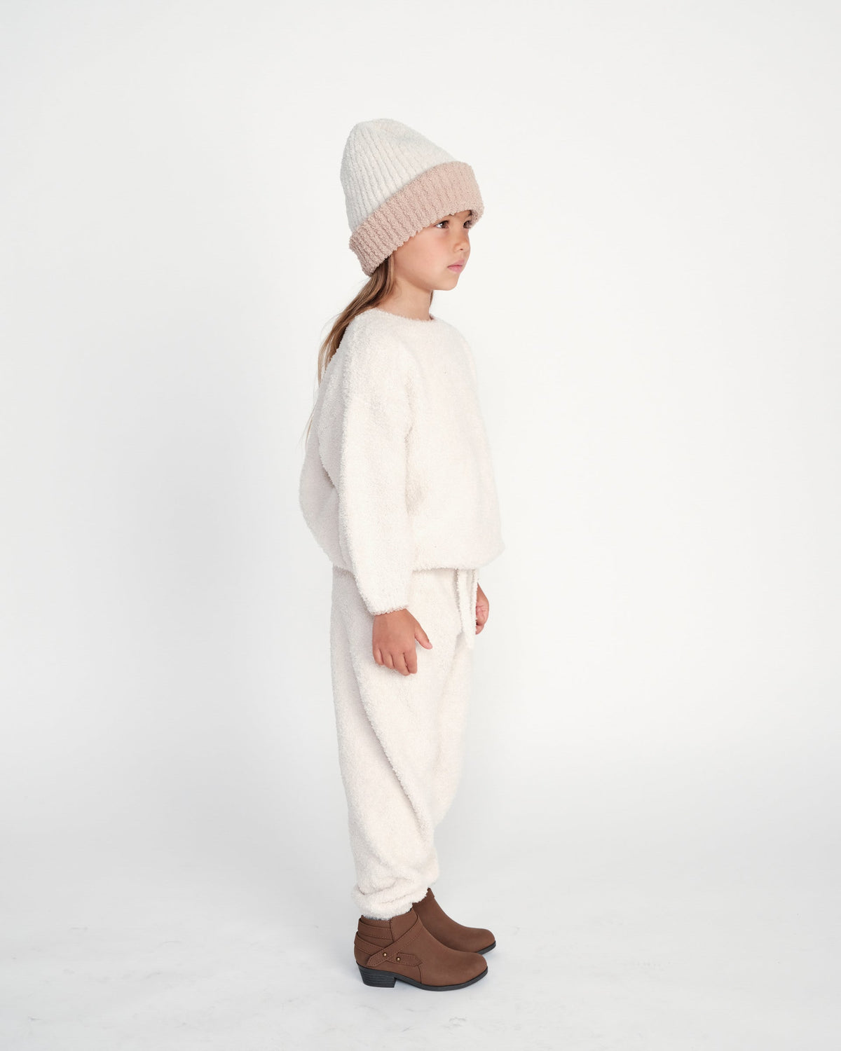 Fuzzy Lounge Pants - Ecru