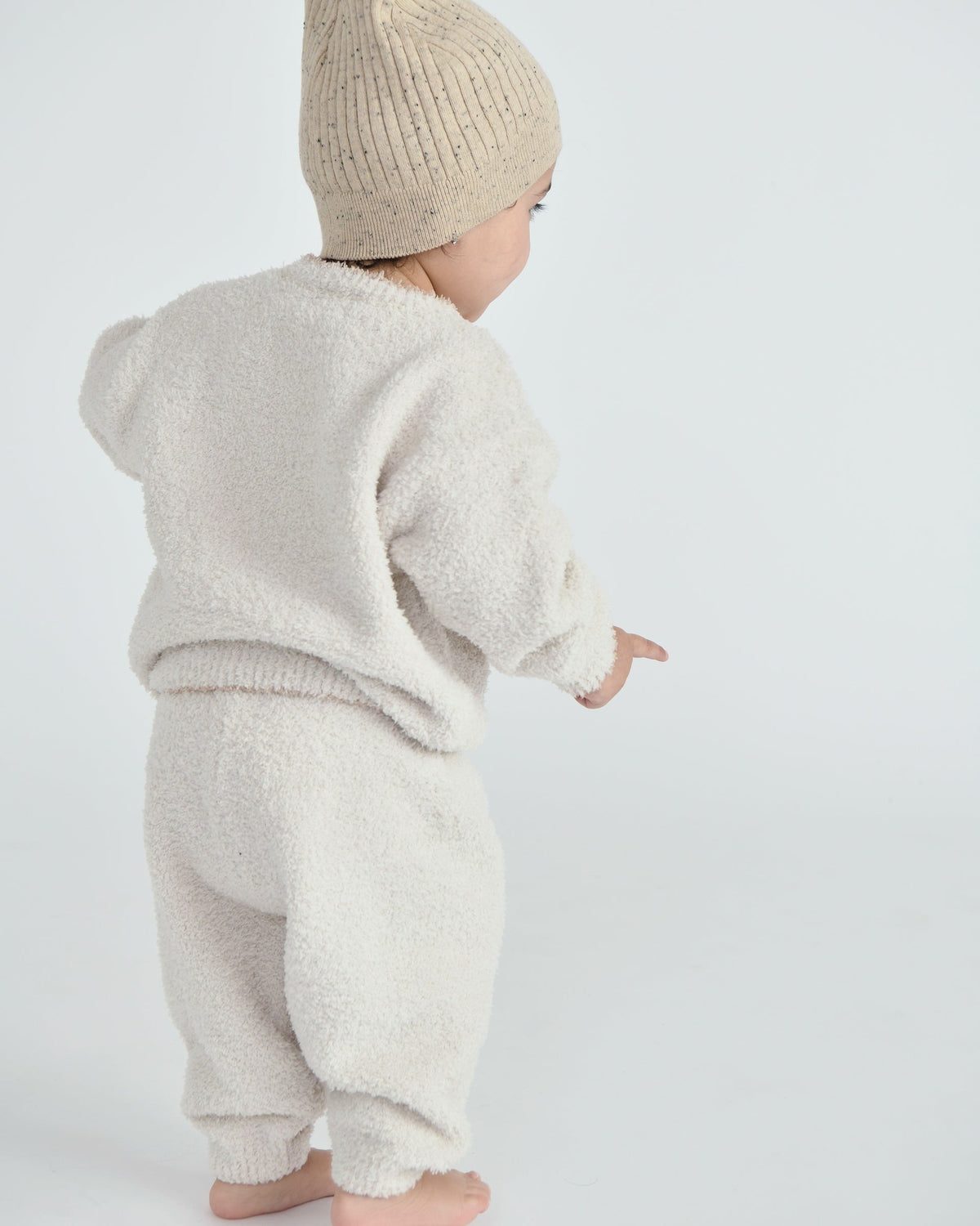 Fuzzy Lounge Pants - Ecru