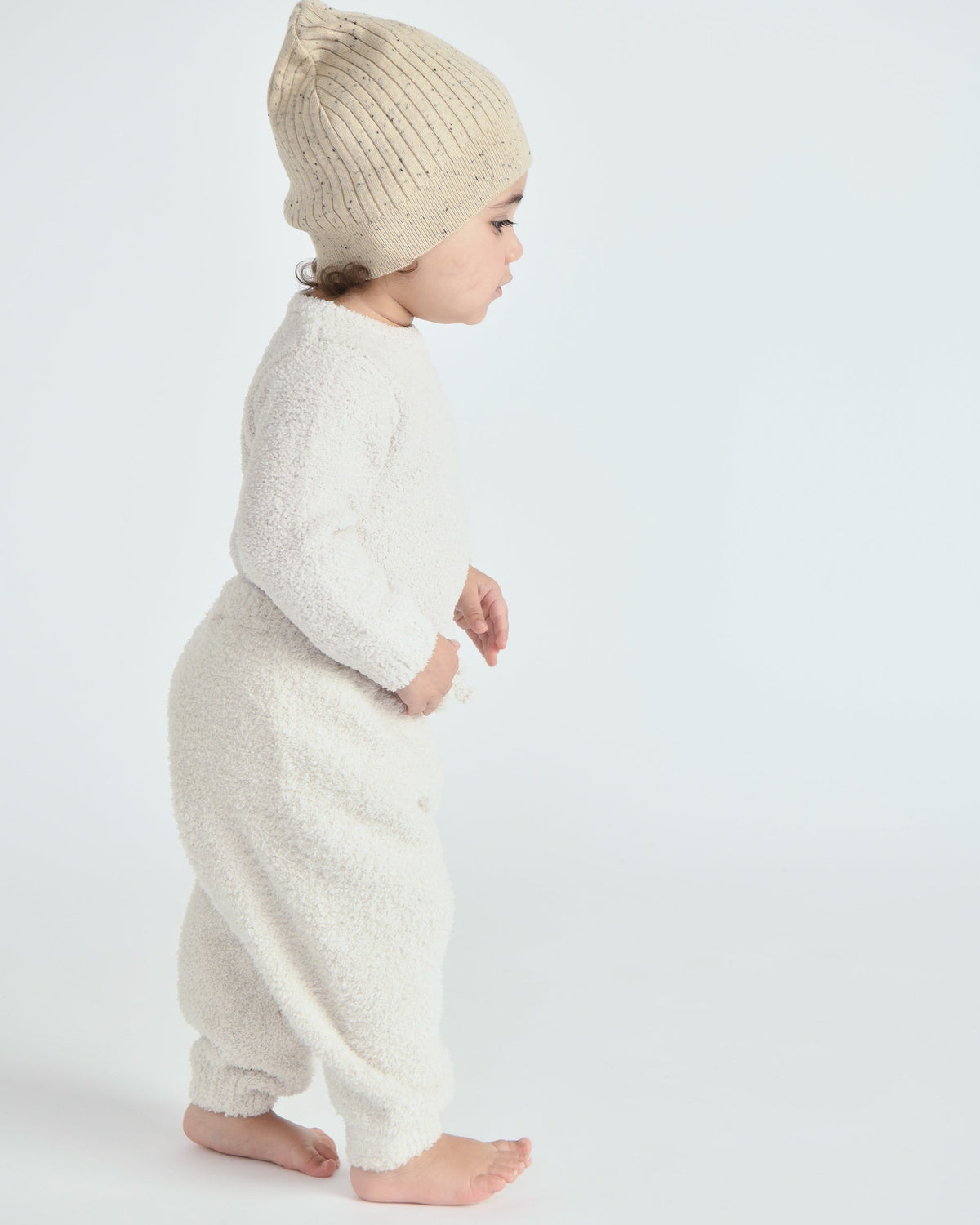 Fuzzy Lounge Pants - Ecru