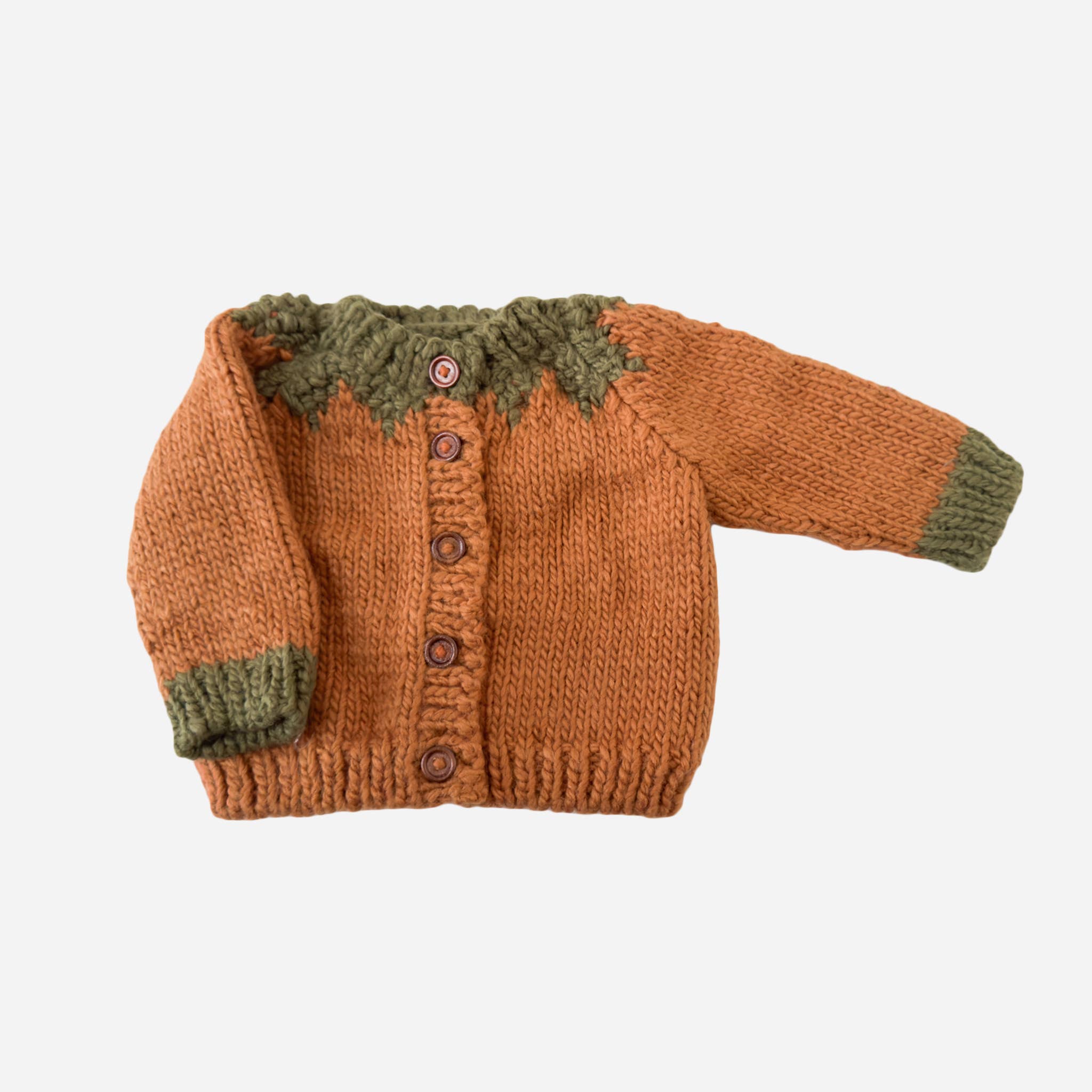 Pumpkin Cardigan Sweater