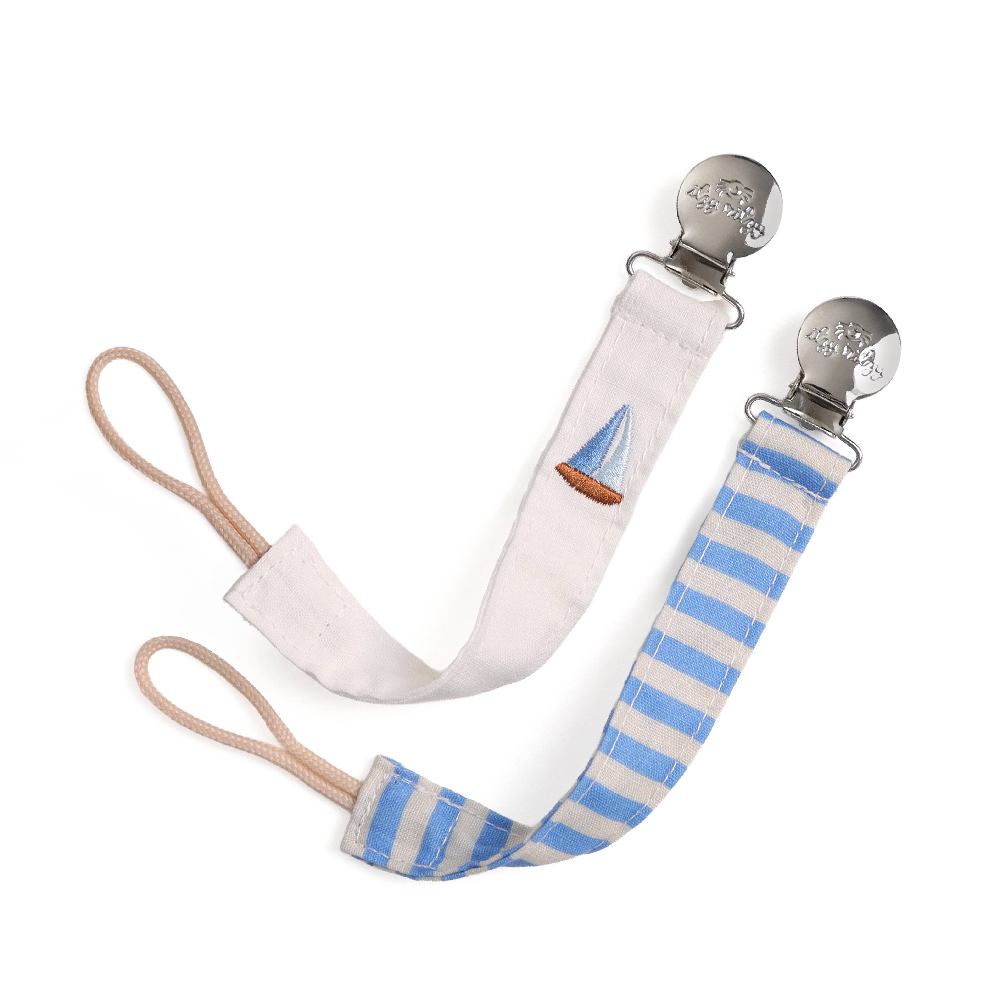 Itzy Clip™ - Fabric Pacifier Strap - Nautical