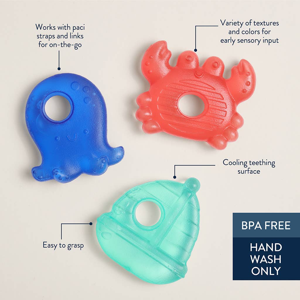 Nautical Cutie Coolers™ Soothing water-filled teethers
