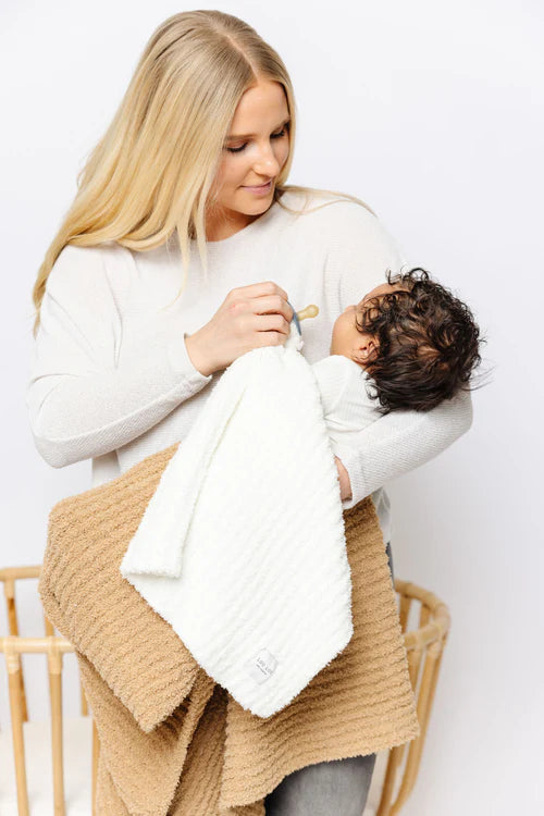 Chenille Blanket - White