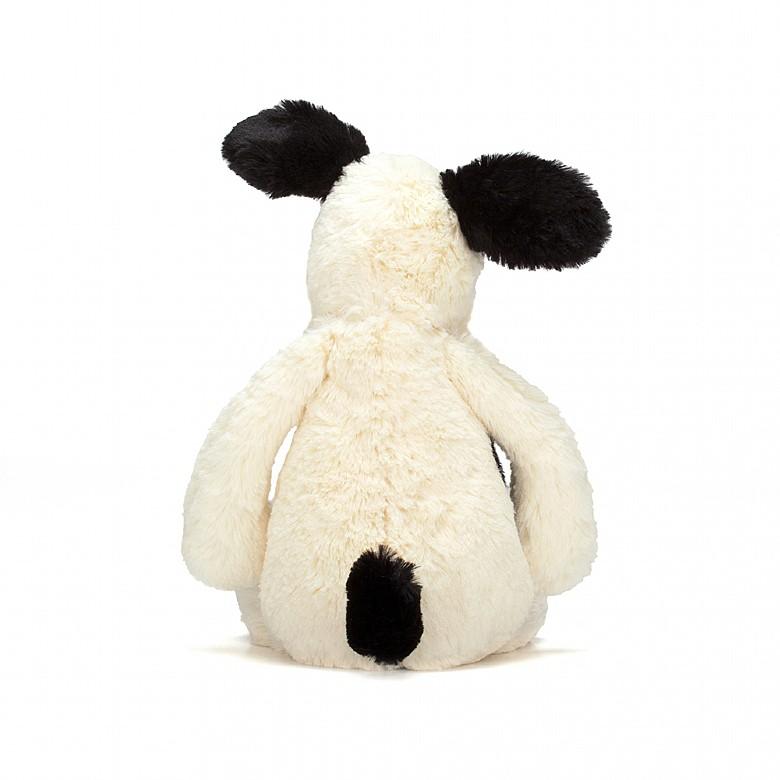 Bashful Black and Cream Puppy Rufferty | Jellycat