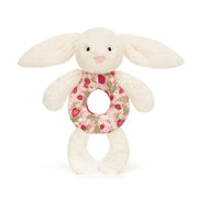 Blossom Cream Bunny 'Berry' Ring Rattle | Jellycat