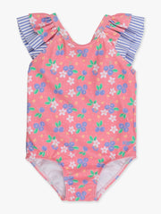Bow V-back One Piece Swimsuit