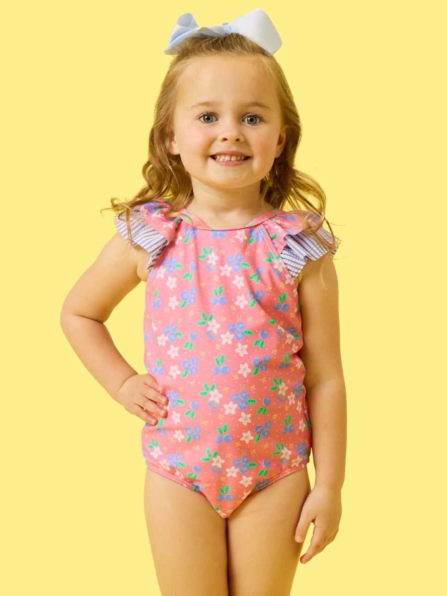 Bow V-back One Piece Swimsuit
