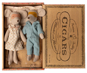 Mum & Dad Mice in Cigarbox | Maileg