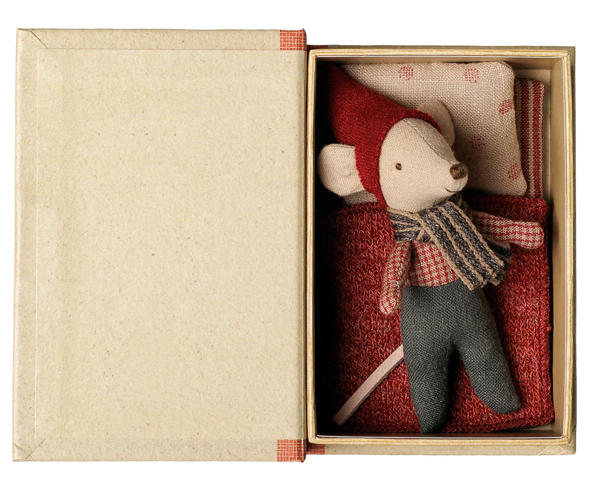 Christmas Mouse, Baby in Book | Maileg