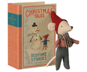 Christmas Mouse, Baby in Book | Maileg