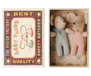 Twins, Baby mice in matchbox - Checker | Maileg