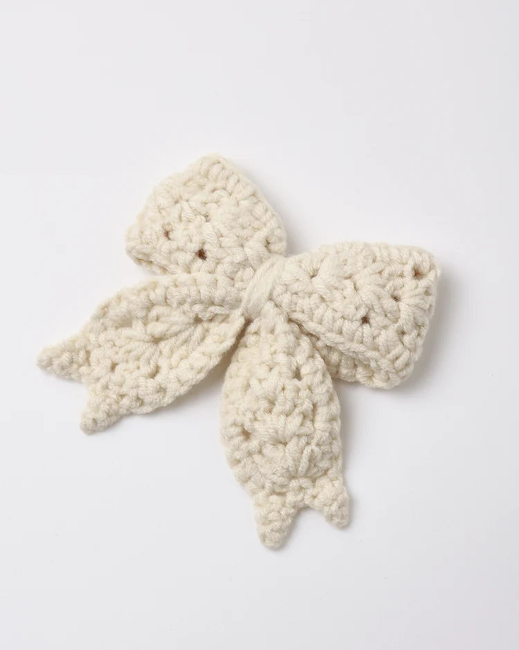Crochet Bow || Natural