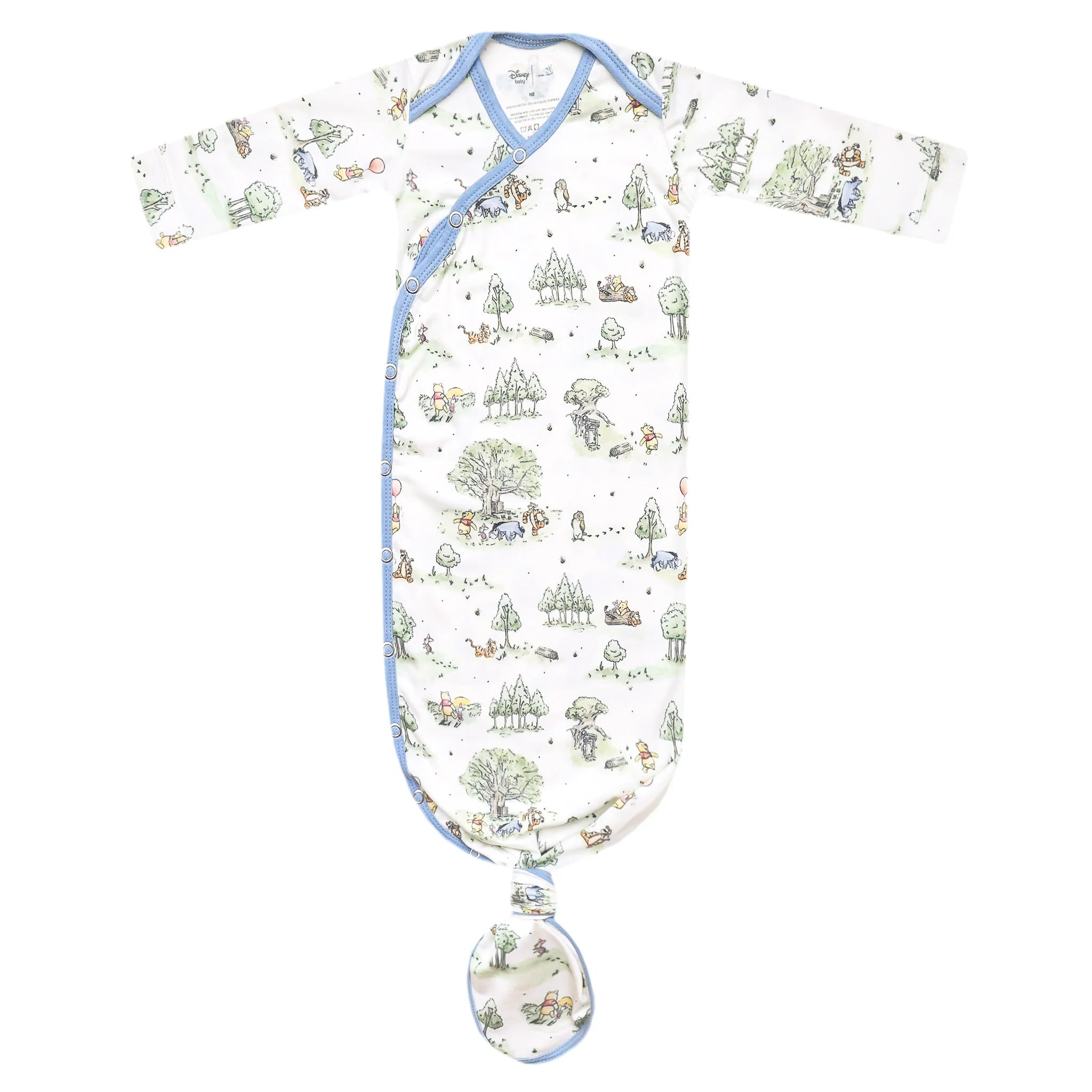 Hundred Acre Wood Newborn Knotted Gown