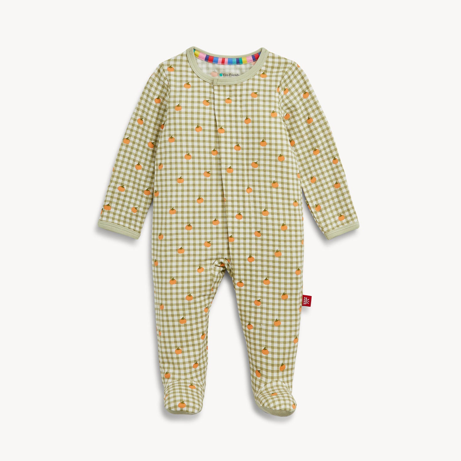 Pumpkin Plaid Modal Magnetic Footie