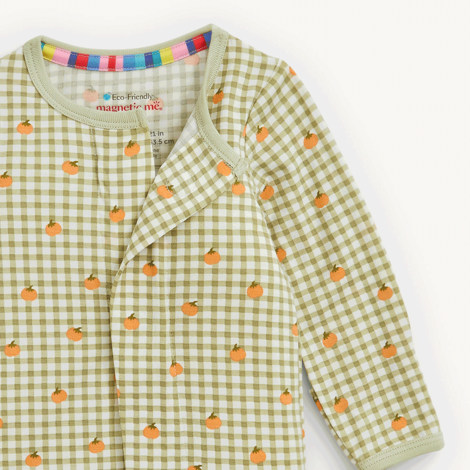 Pumpkin Plaid Modal Magnetic Footie