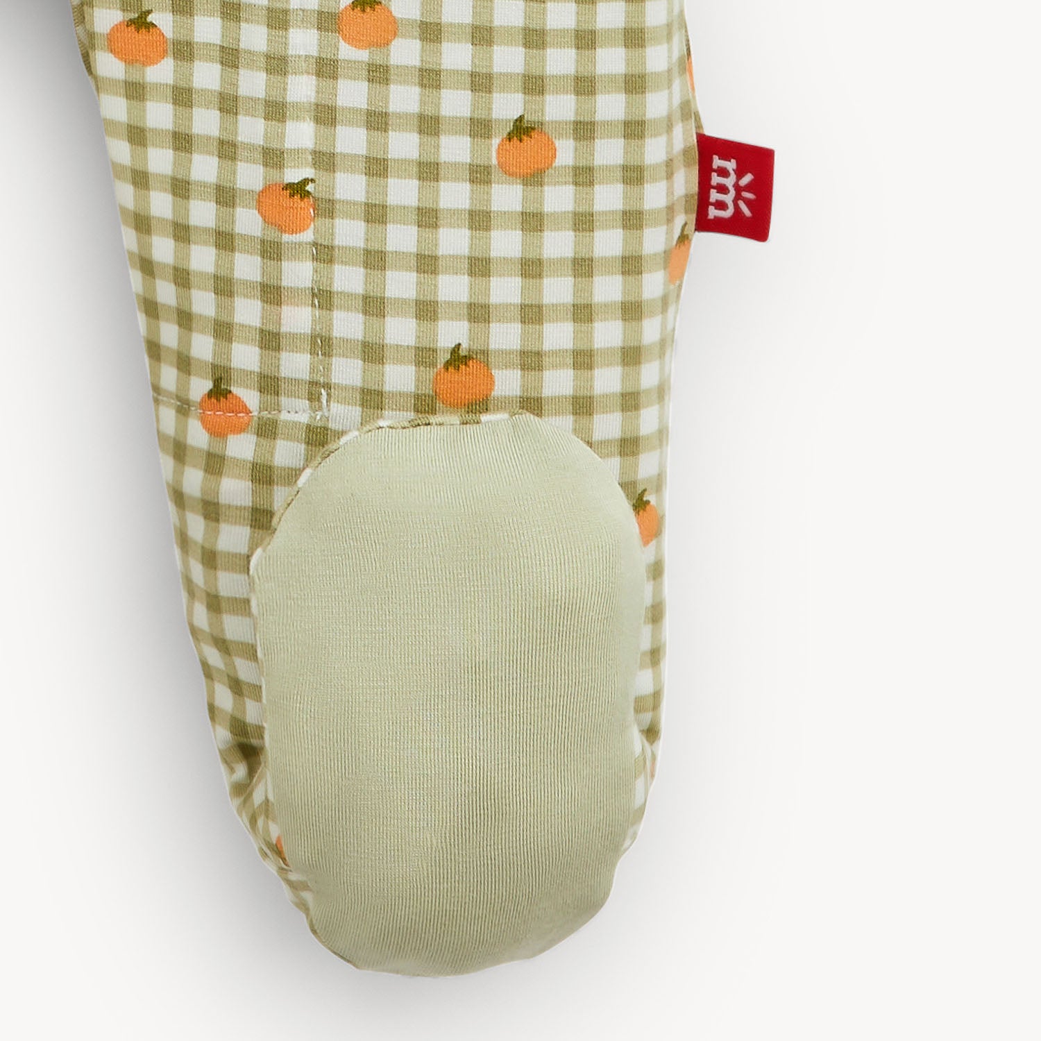 Pumpkin Plaid Modal Magnetic Footie