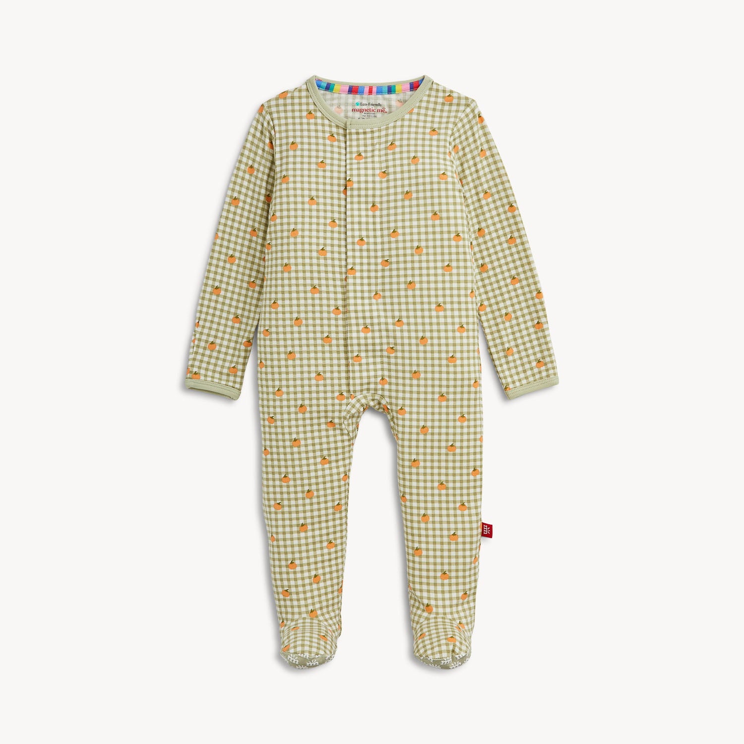 Pumpkin Plaid Modal Magnetic Footie