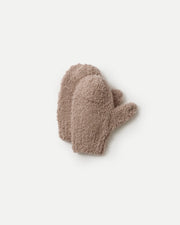 Fuzzy Mittens - Taupe