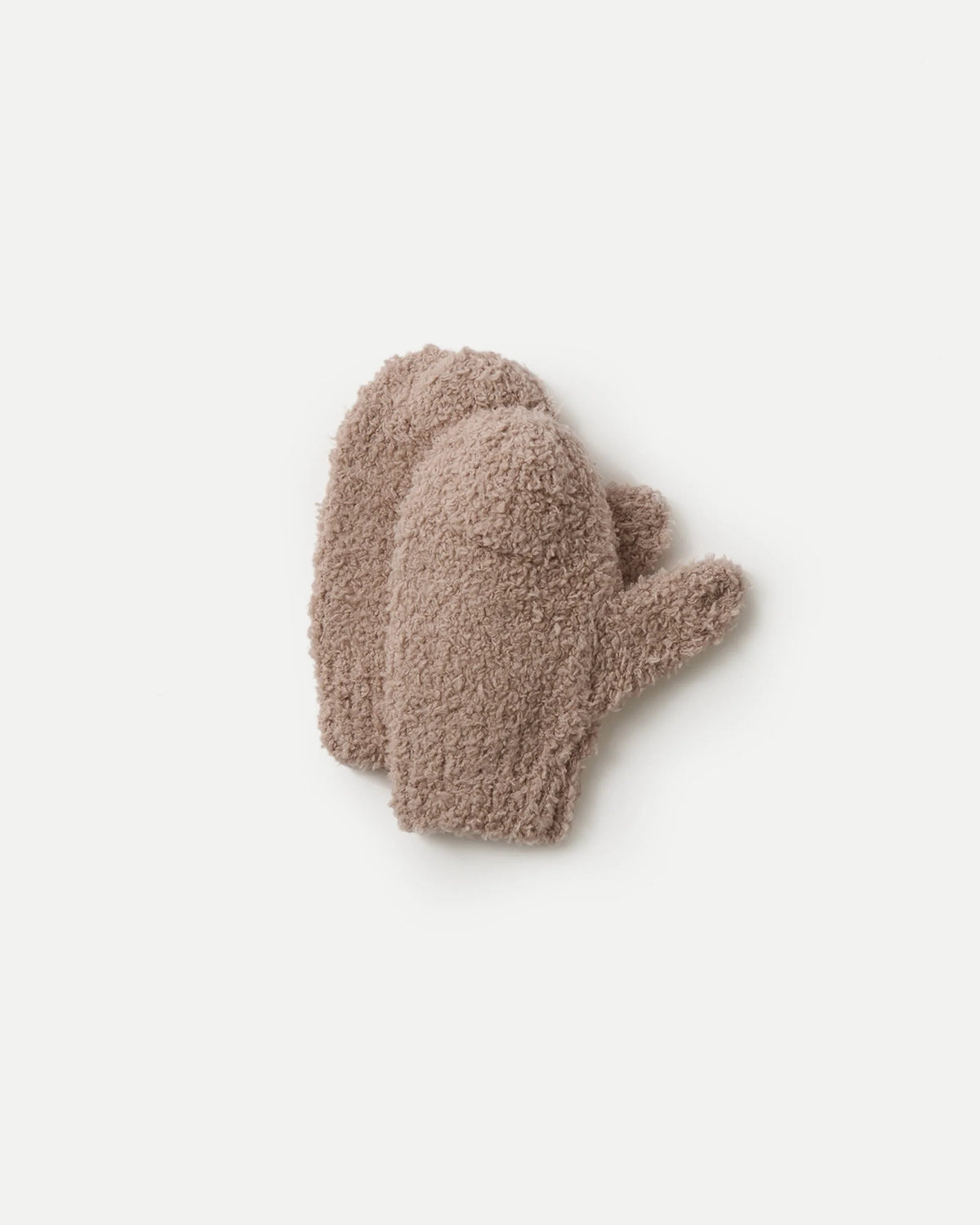 Fuzzy Mittens - Taupe