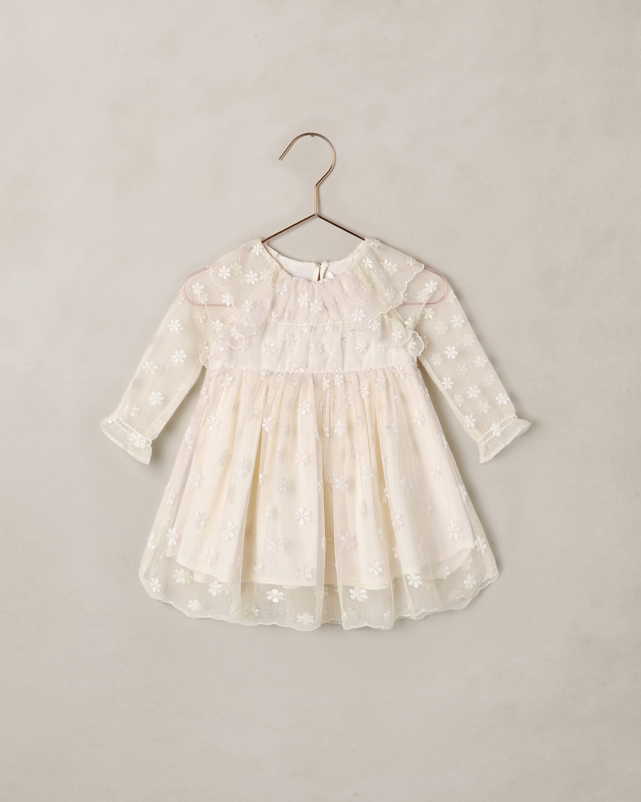Celine Dress - Embroidered Daisy