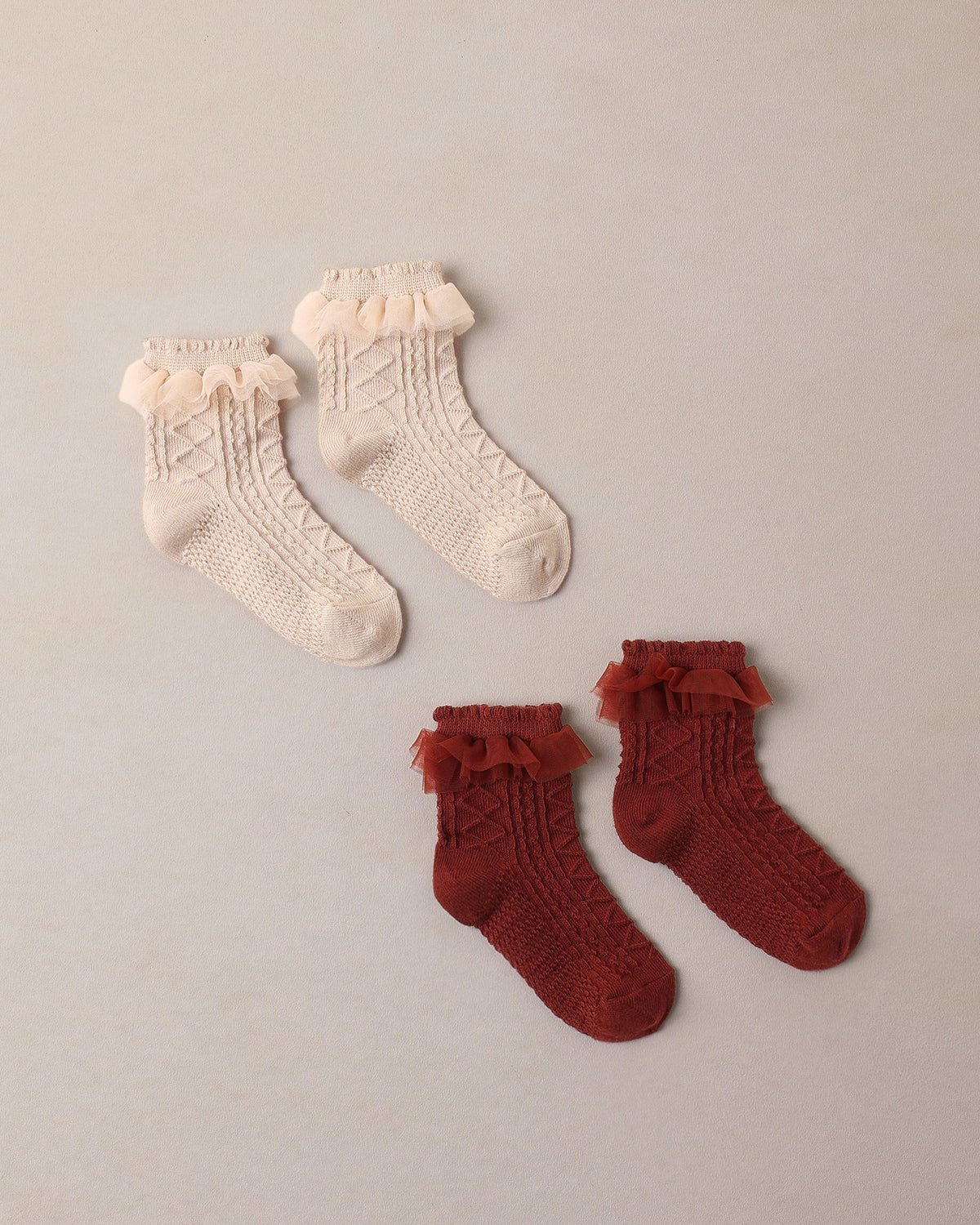 Ruffle Socks || Pearl, Ruby