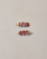 Velvet Heart Clips || Spice